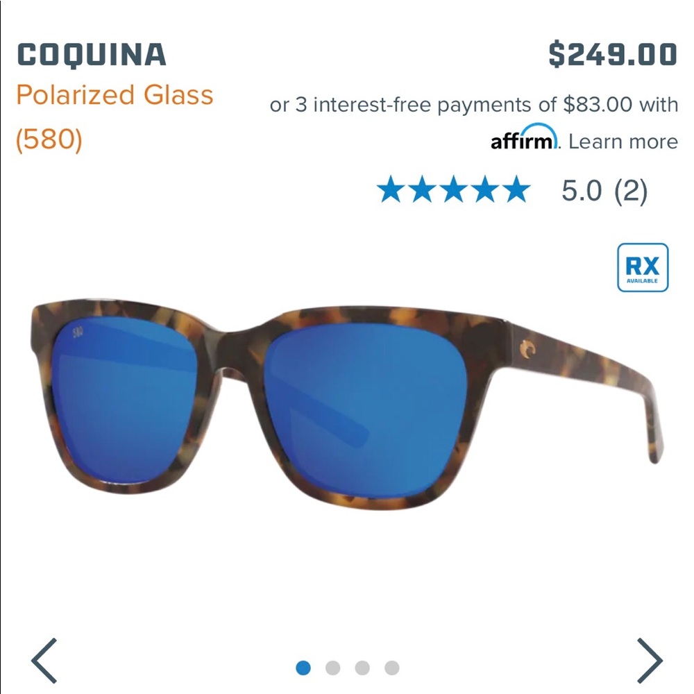 Costa Coquina 580 Polarized Sunglasses